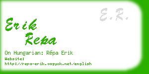 erik repa business card